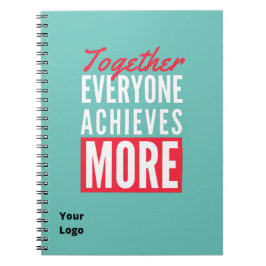 Cuaderno Logotipo empresarial personalizado Equipo Motivaci