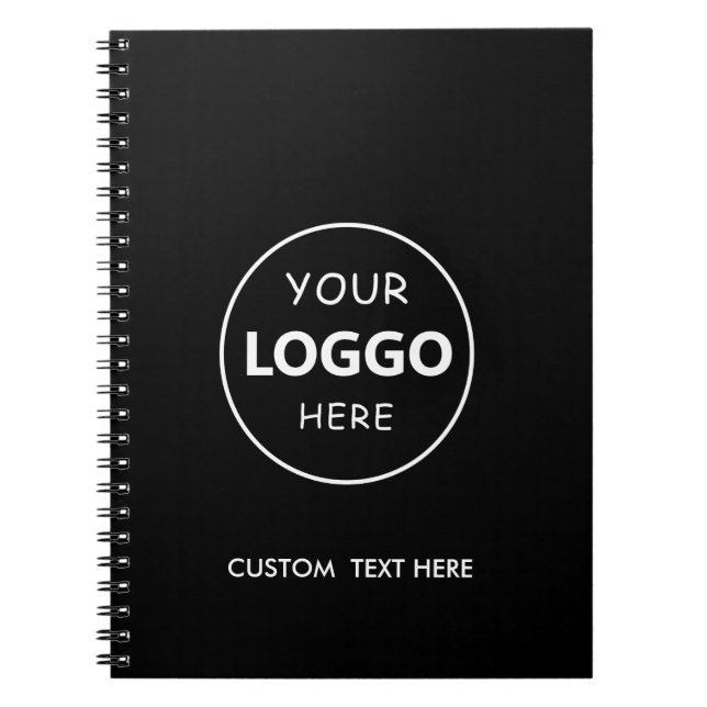 Cuaderno Logotipo empresarial personalizado profesional  (Frente)