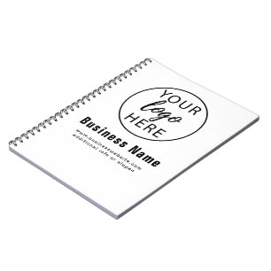 Cuaderno Logotipo Empresarial Personalizado Sencillo