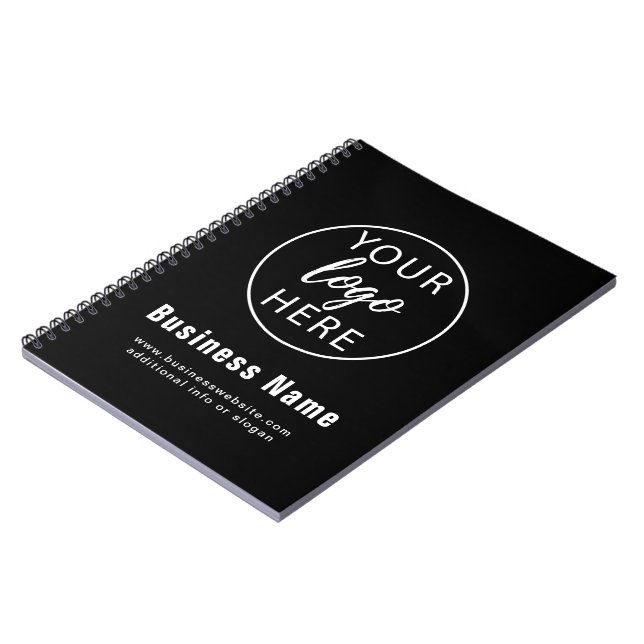 Cuaderno Logotipo Empresarial Personalizado Sencillo (Lado Izquierdo)