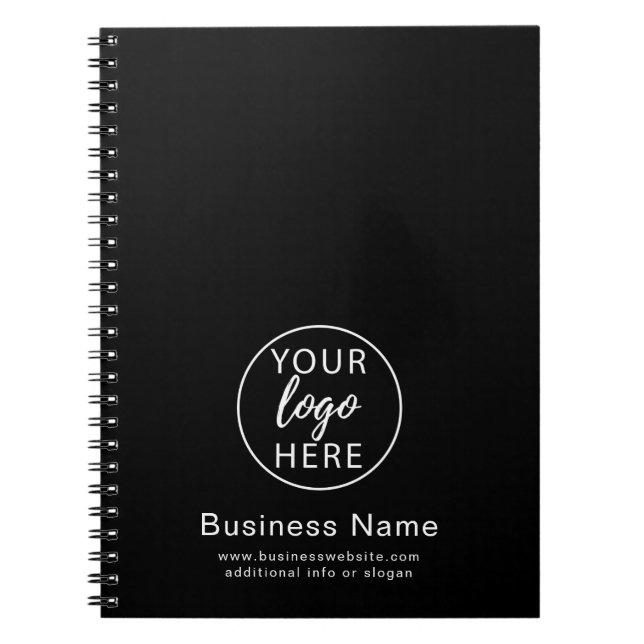 Cuaderno Logotipo empresarial personalizado simple (Frente)