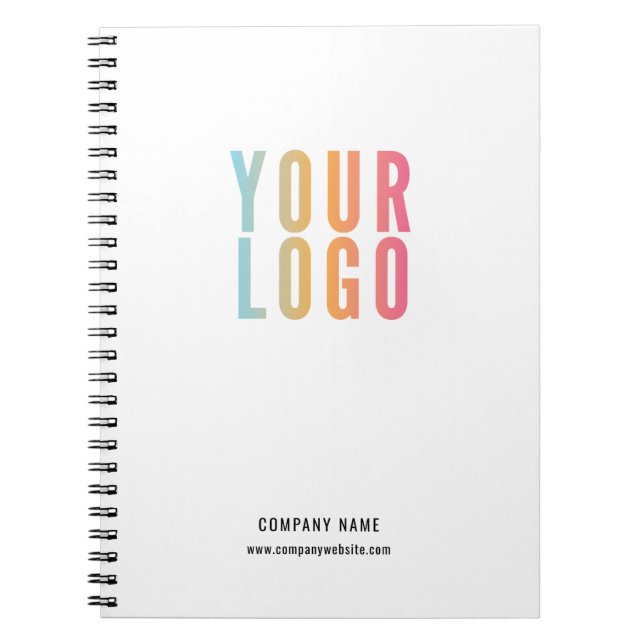 Cuaderno Logotipo Empresarial Personalizado Simple Promocio (Frente)
