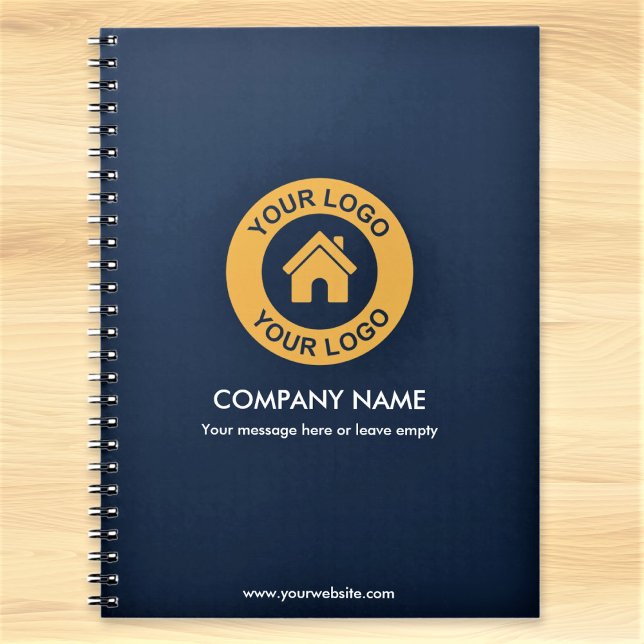 Cuaderno Logotipo empresarial personalizado y texto promoci (Subido por el creador)
