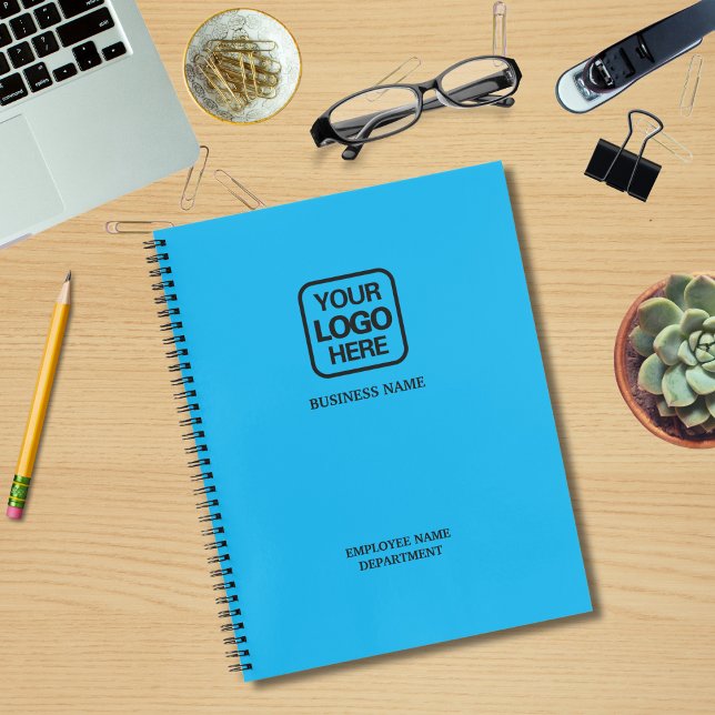 Cuaderno Logotipo Empresarial Profesional Moderno Azul Clar (Subido por el creador)