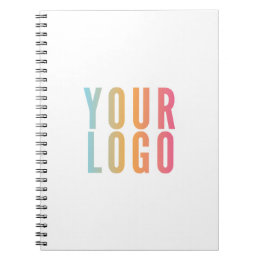 Cuaderno Logotipo Empresarial Simple Promocional Blanco