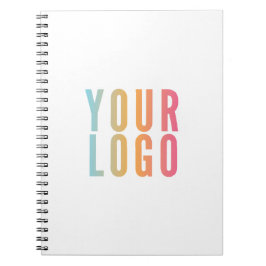 Cuaderno Logotipo Empresarial Simple Promocional Blanco
