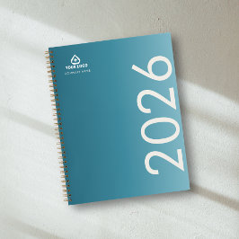 Cuaderno Logotipo médico de clínico con gradiente de color 
