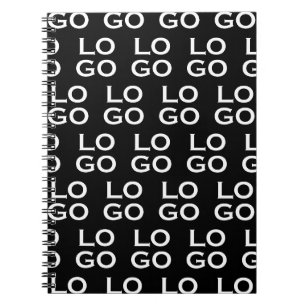 Cuaderno Logotipo personalizado de empresa o negocio en neg