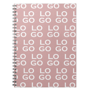 Cuaderno Logotipo personalizado de empresa o negocio en ros