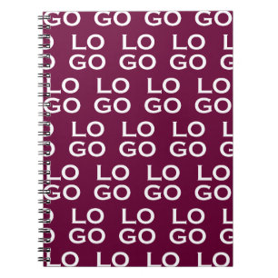 Cuaderno Logotipo personalizado de empresa o negocio sobre