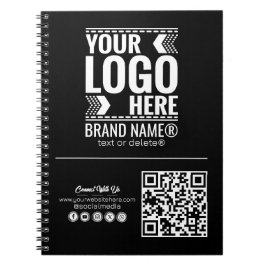 Cuaderno Logotipo personalizado, logotipo de empresa o marc