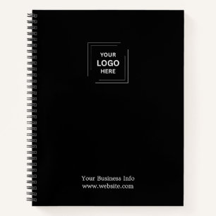 Cuaderno Logotipo personalizado minimalista de empresa corp