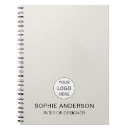 Cuaderno Logotipo personalizado moderno profesional de nego