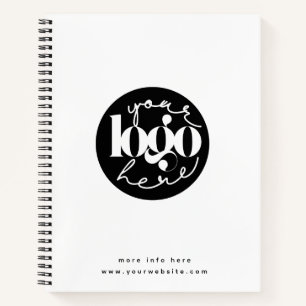 Cuaderno Logotipo personalizado profesional minimalista de