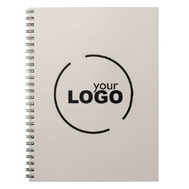Cuaderno Logotipo profesional de negocios moderno Beige