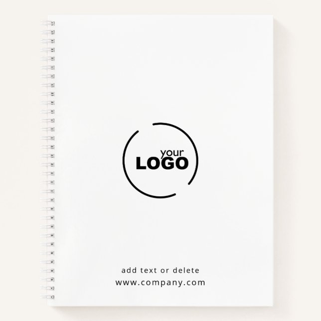 Cuaderno Logotipo profesional moderno para empresas (Anverso)