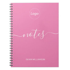 Cuaderno Logotipo profesional rosa