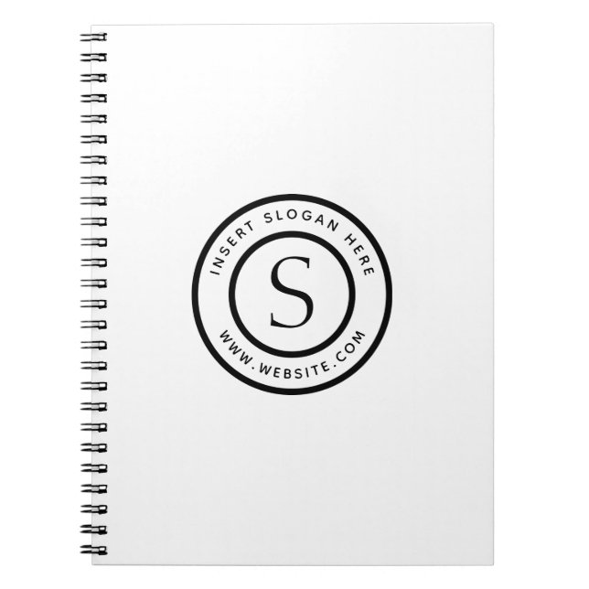 Cuaderno Logotipo profesional sencillo moderno (Frente)