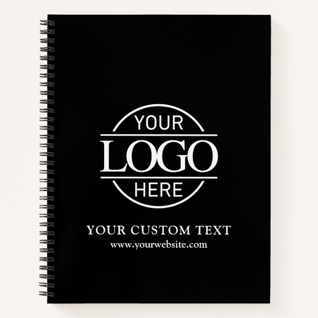 Cuaderno Logotipo promocional de empresa comercial personal (Anverso)