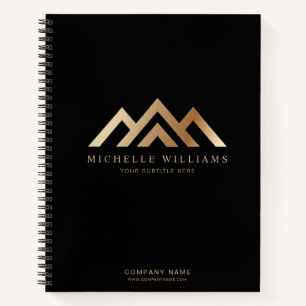 Cuaderno Logotipo promocional moderno de bienes raíces Note