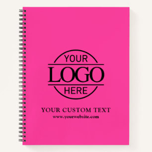 Cuaderno Logotipo promocional moderno de empresa personaliz