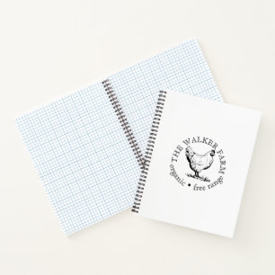 Cuaderno Logotipo Promocional para Pequeñas Empresas Agríco