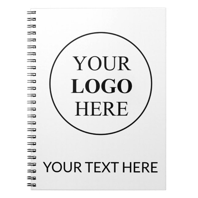 Cuaderno Logotipo promocional personalizado - Sin pedido mí (Frente)