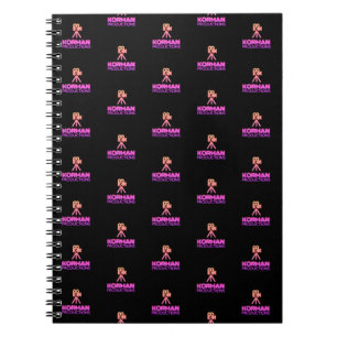 Cuaderno Logotipo rosa en mosaico del canal de YouTube de K