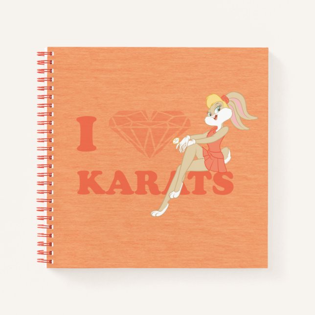 Cuaderno Lola Bunny I Heart Karats (Anverso)