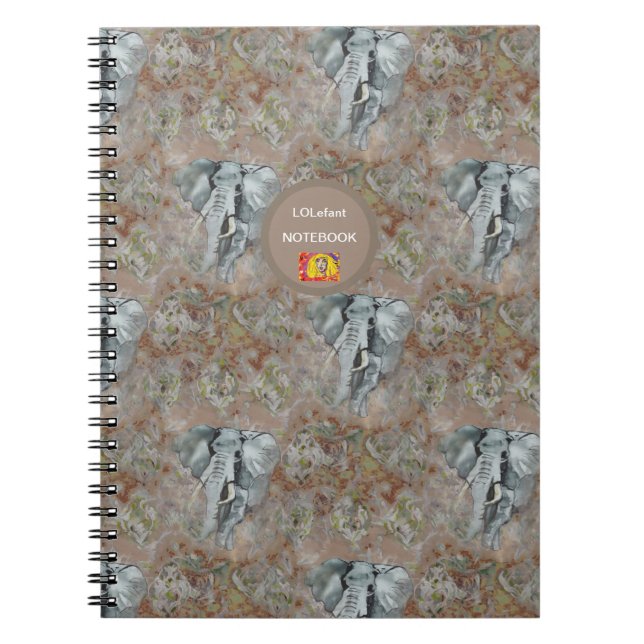 Cuaderno LoLefant Notebook, Carita K design (Frente)