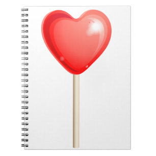 Cuaderno lollitazona con forma de corazón