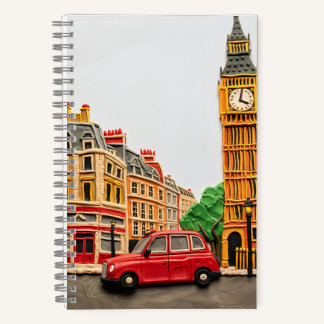 Cuaderno London Street Scene in Playdough