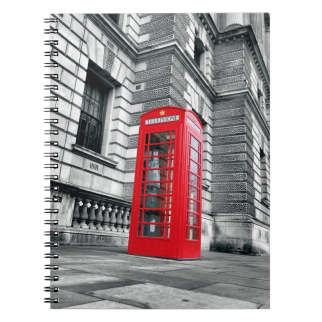 Cuaderno Londres - Caja de teléfono rojo - (Frente)
