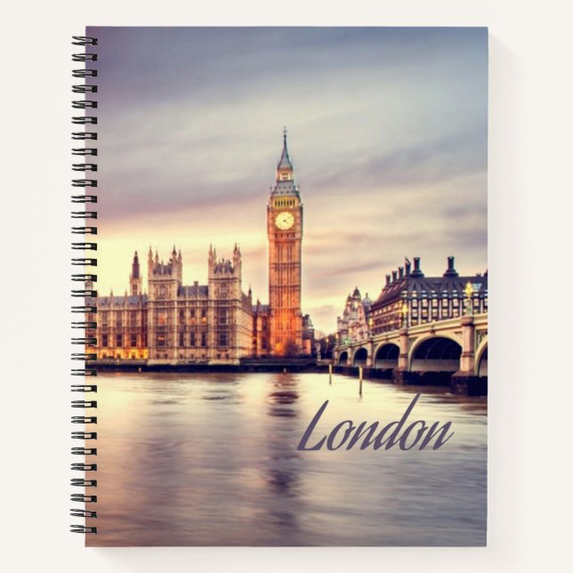Cuaderno Londres Inglaterra Big Ben (Anverso)