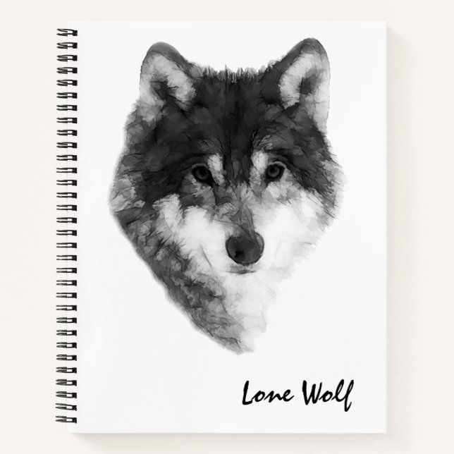 Cuaderno Lone Wolf elegante (Anverso)
