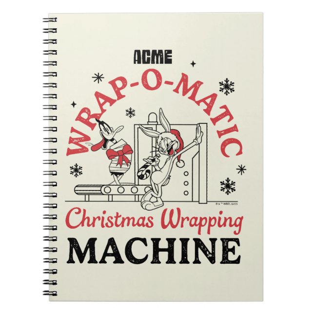 Cuaderno LOONEY TUNES™ | ACME Wrap-O-Matic Wrapping Machine (Frente)