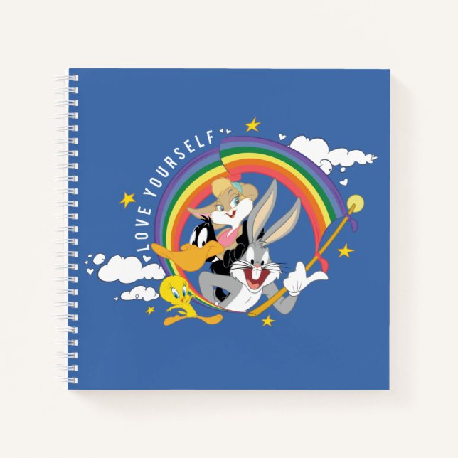 Cuaderno LOONEY TUNES™ - Ama tu propia insignia de orgullo (Anverso)