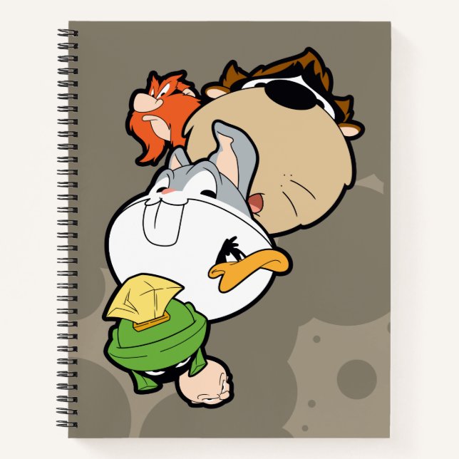 Cuaderno LOONEY TUNES™ Cabezas grandes estilizadas (Anverso)