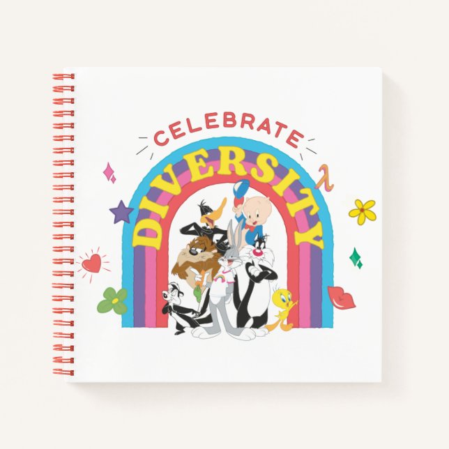 Cuaderno LOONEY TUNES™ - Celebrar el arcoiris del orgullo d (Anverso)