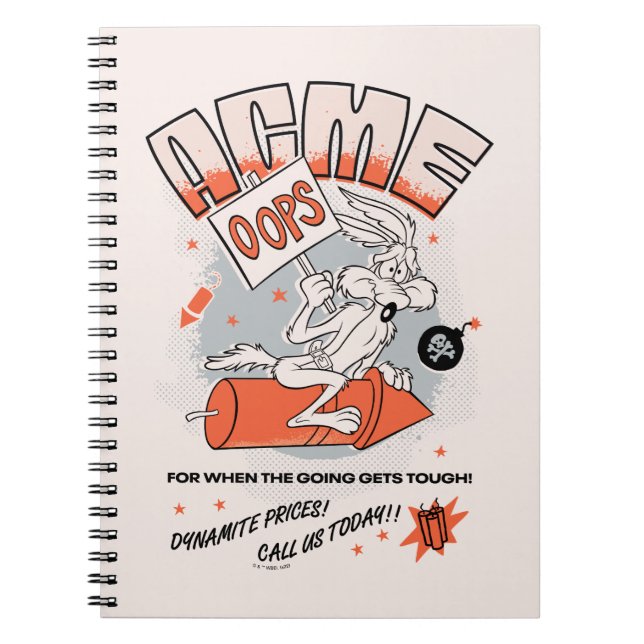Cuaderno LOONEY TUNES™ | Dinamita WILE E. COYOTE™ ACME (Frente)