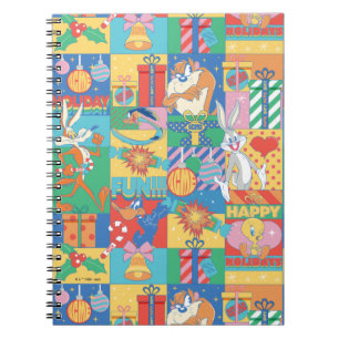 Cuaderno LOONEY TUNES™ Patrón de Navidades de vacaciones