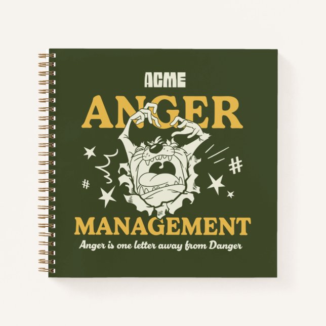Cuaderno LOONEY TUNES™ |TAZ™ ACME Anger Management (Anverso)