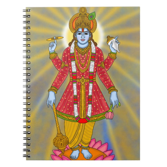 Cuaderno Lord Vishnu notebook (Frente)