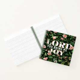 Cuaderno Lord You Bring Me Joy Floral Christian