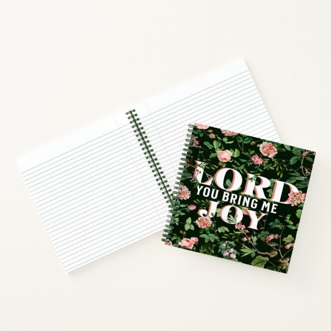 Cuaderno Lord You Bring Me Joy Floral Christian (Interior)