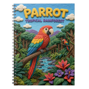 Cuaderno Loro, arte en arcilla de la selva tropical