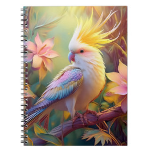 Cuaderno Loro Cacatúa Ala Irisada Ave Fantasía