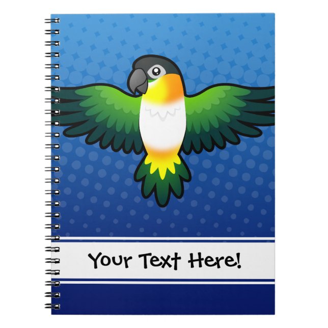 Cuaderno Loro Caique / Agapornis / Pionus / Loro de dibujos (Frente)