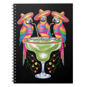 Cuaderno Loro Cinco De Mayo Divertido Bebiendo Fiesta Mexic