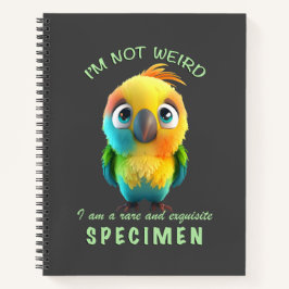Cuaderno Loro No soy raro, soy raro, raro y gracioso